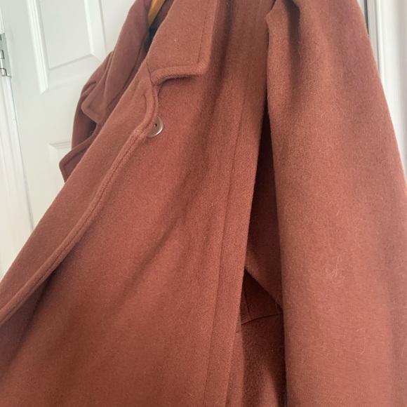 Vintage Diane Charles Brown Wool Full Length Winter Coat - Picture 7 of 16